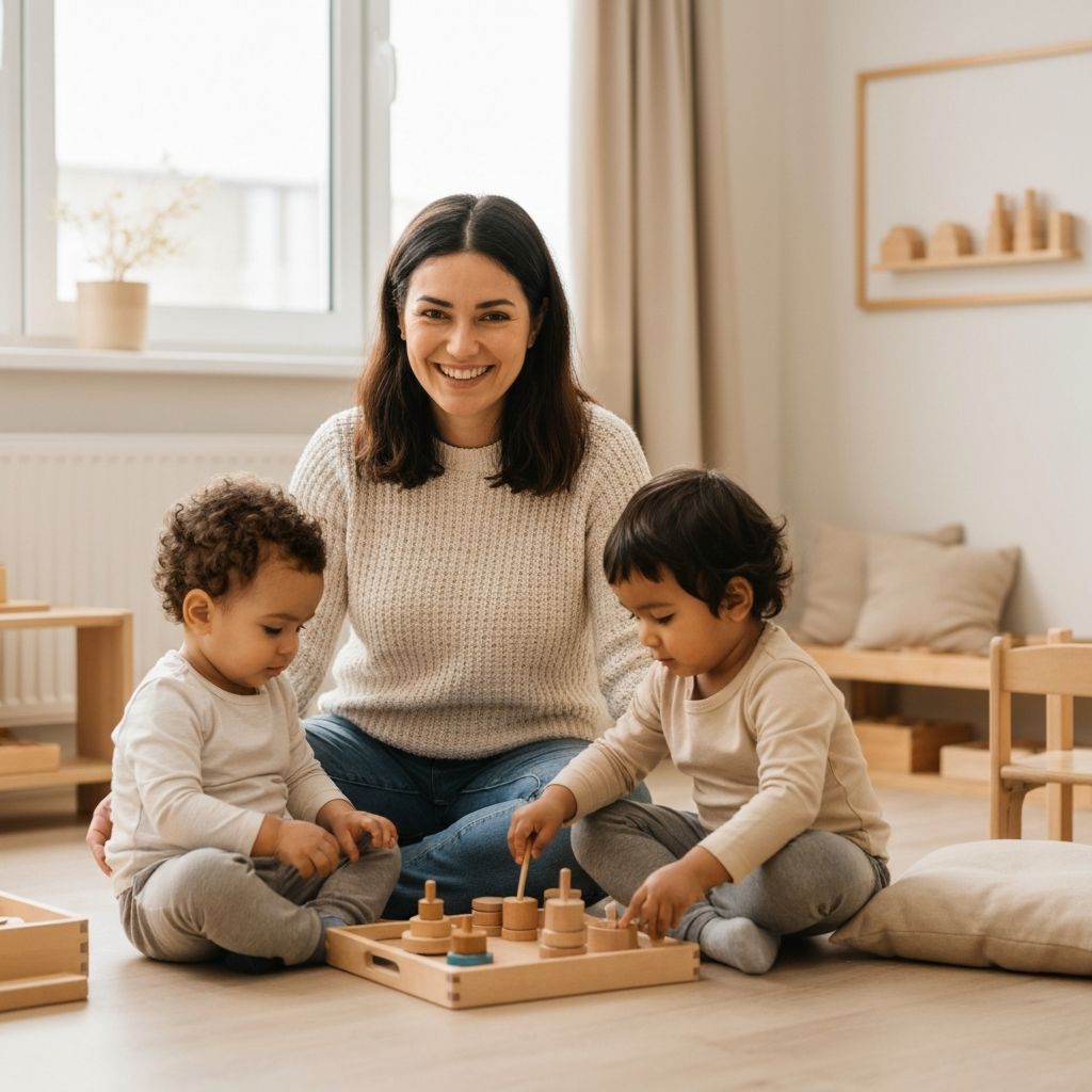 Our caring staff with children