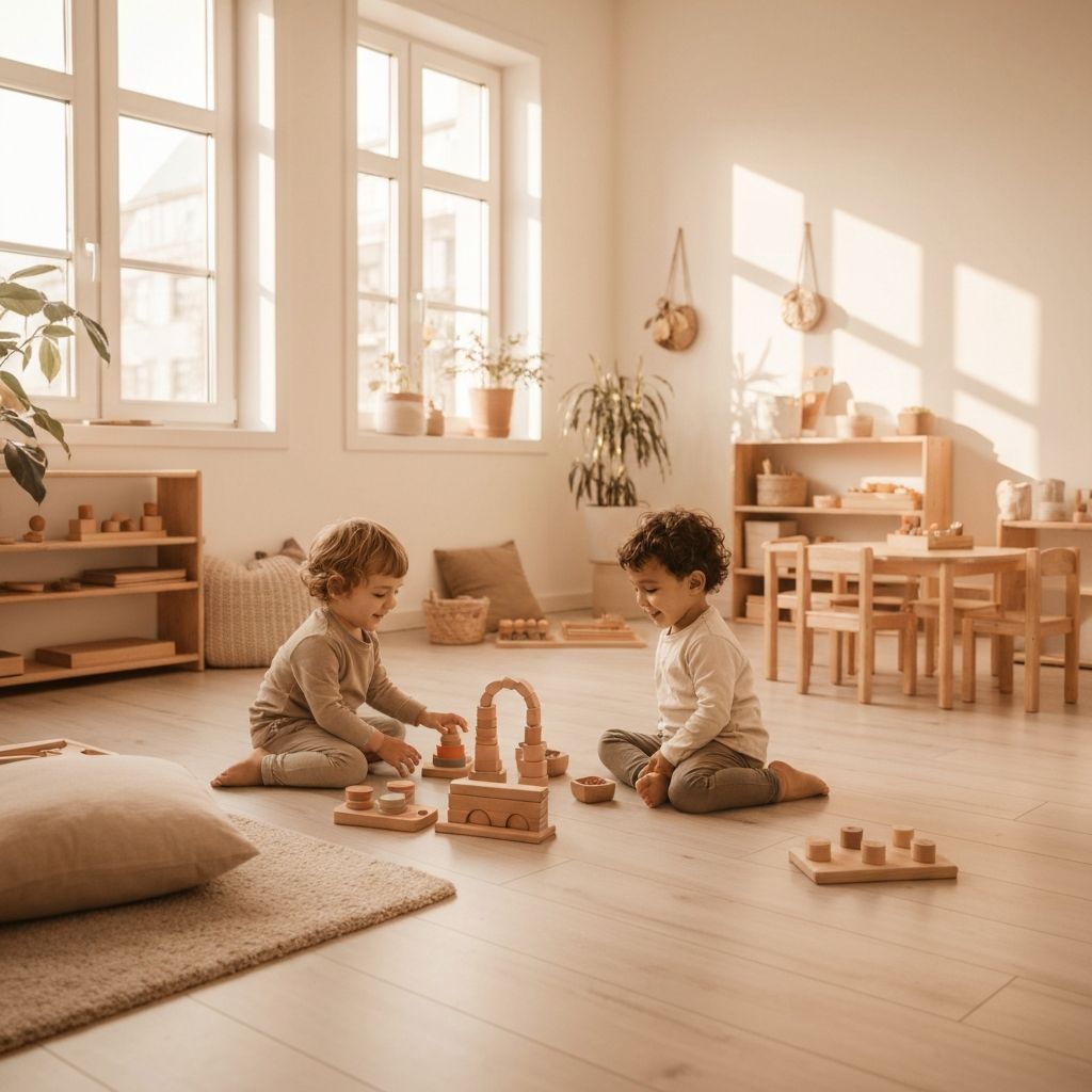 Children playing with toys